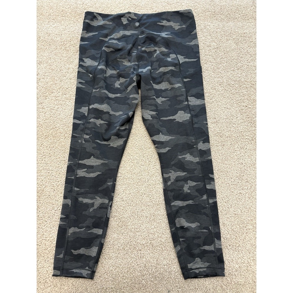 Athleta Ultimate Camo 7/8 Tight Leggings Black Size Large - Picture 3 of 5